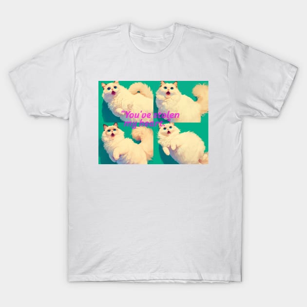 Surprised Whiskers Collection XIII T-Shirt by DinoPals